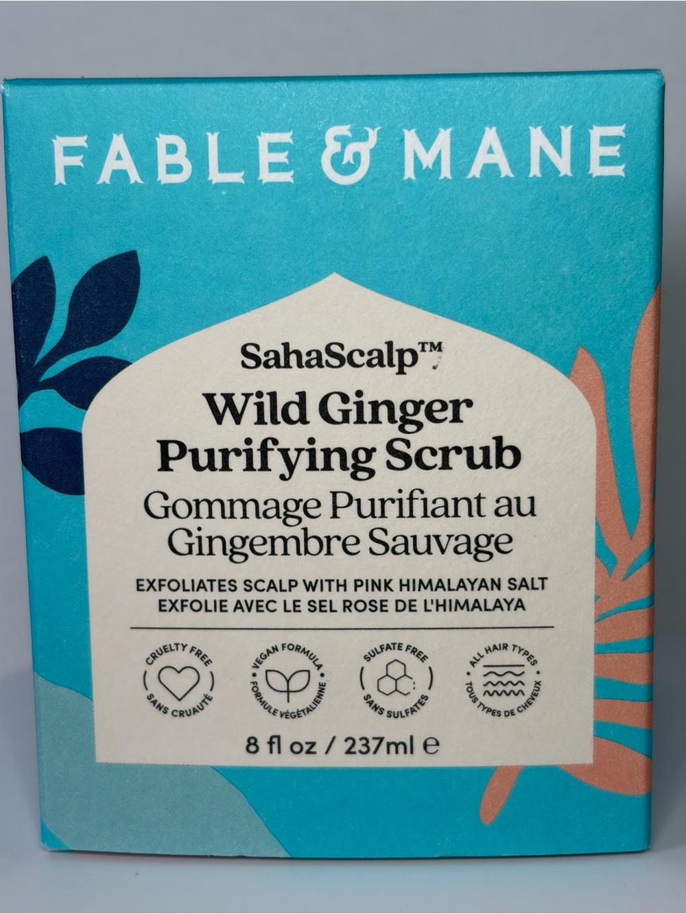 Fable & Mane Wild Ginger Purifying Scalp Scrub — Blue